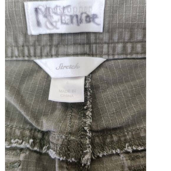 Cj Banks Light Olive Green Mid Rise Stretch Cotton Capri Pants Women's Size 4 - Picture 9 of 13